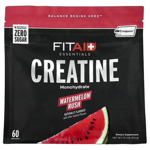 FITAID Essentials Creatine Monohydrate Watermelon Rush : ce que vaut cette créatine populaire