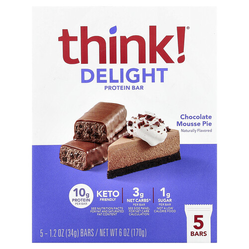 Think! Delight Protein Bar Chocolate Mousse Pie : une barre protéinée qui mérite l&rsquo;attention