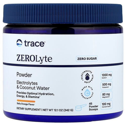 Trace ZEROLyte Powder Salty Orange : une recharge en électrolytes sans chichis